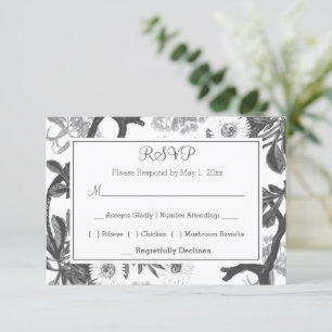 Charming Botanical RSVP Card