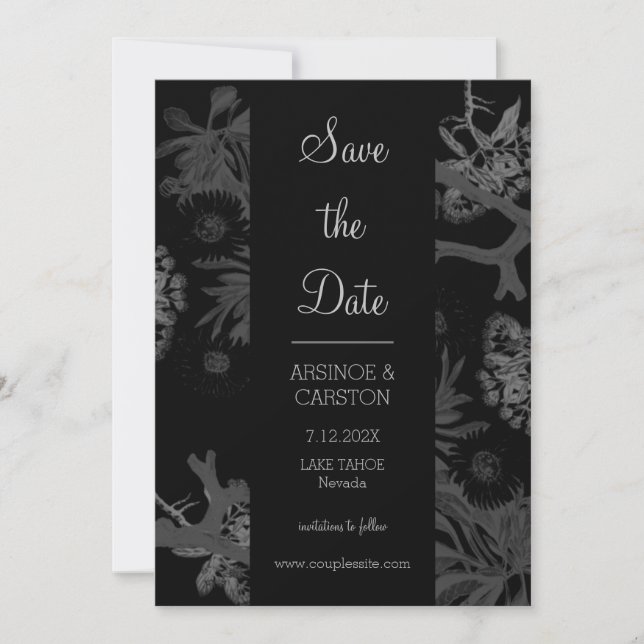 Charming Botanical Wedding Save The Date (Front)