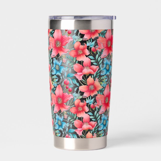Charming Bouquet Ranya Pattern-65292 Insulated Tumbler (Left)