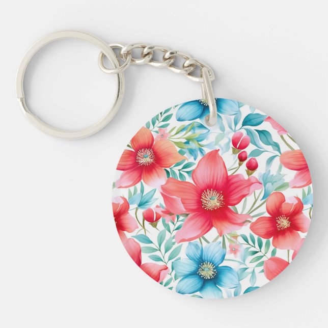 Charming Bouquet Ranya Pattern-65292 Key Ring (Front)