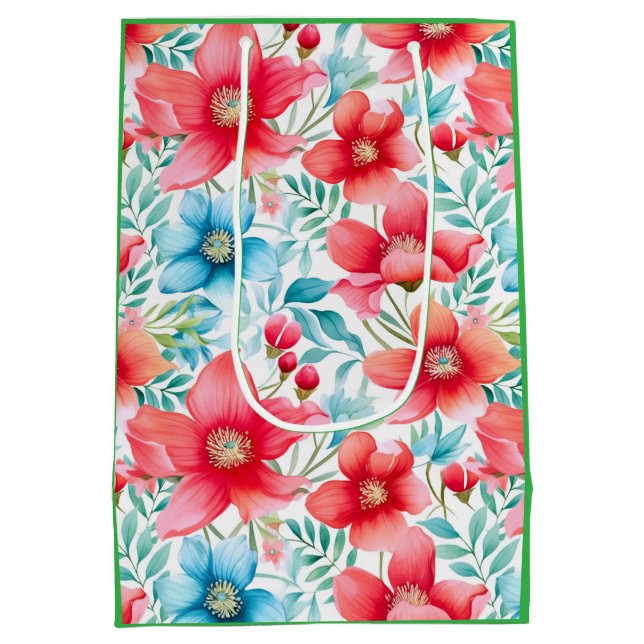 Charming Bouquet Ranya Pattern-65292 Medium Gift Bag (Back)