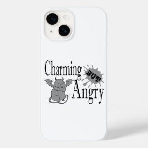 Charming but angry little devil cat funny quote Case-Mate iPhone 14 case