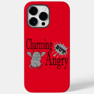 Charming but angry little devil cat funny quote Case-Mate iPhone 14 pro max case