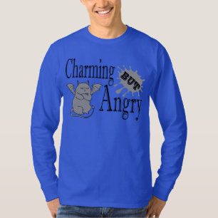 Charming but angry little devil cat funny quote T-Shirt