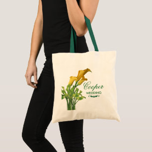 Charming Calla Lily Wedding Tote Bag