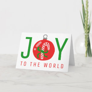 Charming Candycane Christmas Ornament Xmas Holiday Card