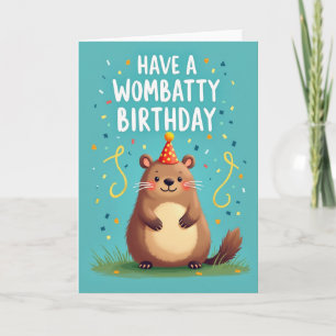 Charming Cartoon Birthday Card