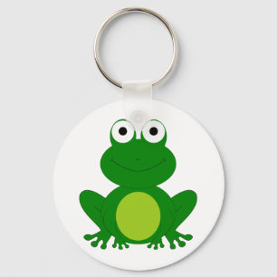 Charming cartoon frog key ring