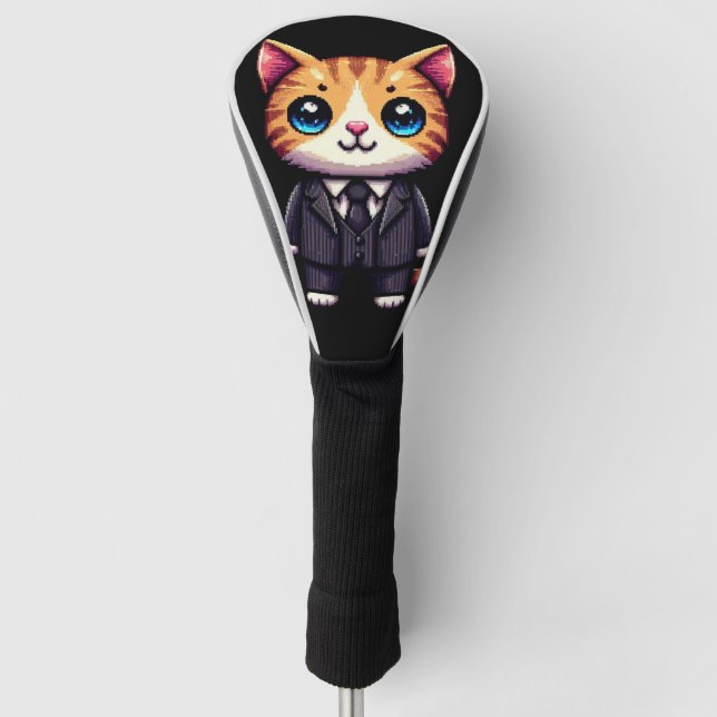 Charming Cat Executive Golf Head Cover (Front)