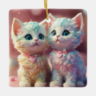 "Charming Cat Ornaments "