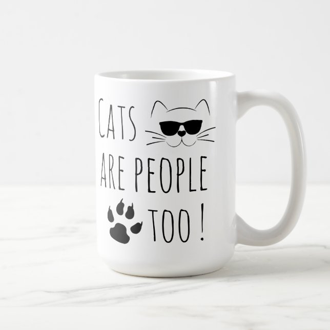 Charming Cats are people too Coffee Mug (Right)