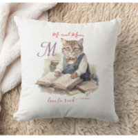 Charming Cats Mum Monogram Love to Read
