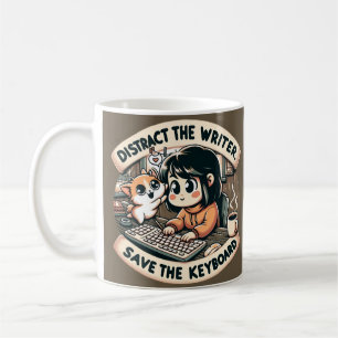 Charming Chaos: The Writer's Whimsical Woes Coffee Mug