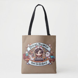 Charming Chaos: The Writer's Whimsical Woes Tote Bag