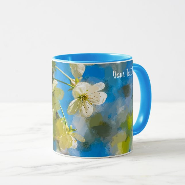 Charming Cherry Blossoms Mug (Front Right)