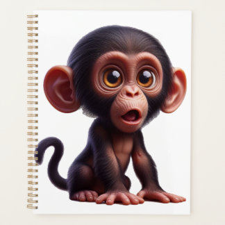 Charming Chimp Whimsy - Adorable Cartoon Primate Planner