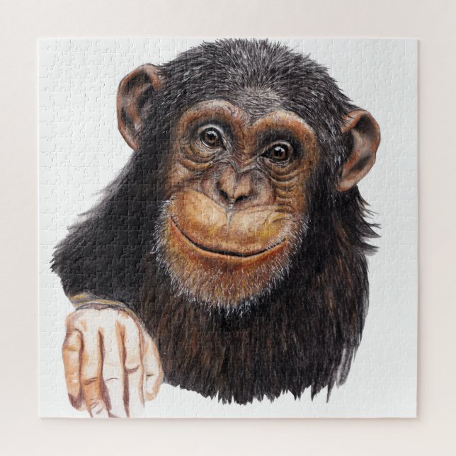 Charming Chimpanzee Jigsaw Puzzle (Vertical)