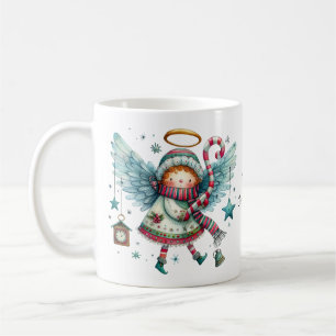 Charming Christmas Angel Merry Christmas Coffee Mug
