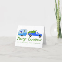 Charming Christmas Camper Vintage Trailer RV Xmas