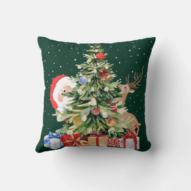 Charming Christmas Vibes Cushion (Back)