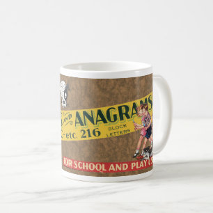 CHARMING COLLAGE OF VINTAGE IMAGES COFFEE MUG