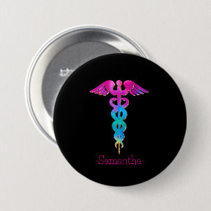 Charming & Colourful Medical Logo Design 7.5 Cm Round Badge