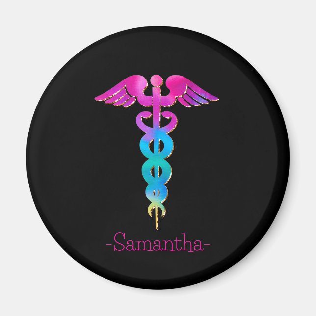 Charming & Colourful Medical Logo Design Magnet (Front)