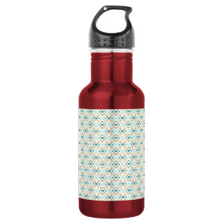 Charming Coquette Bow Geometric Tile Cream 532 Ml Water Bottle