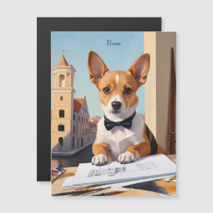 Charming Corgi Architect Dog Lover