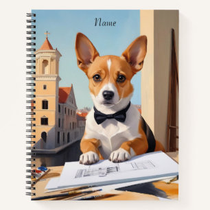 Charming Corgi Architect Dog Lover Notebook