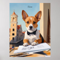 Charming Corgi Architect Dog Lover