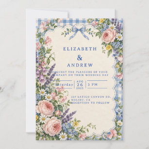 Charming Cottage Garden Wedding Invitation