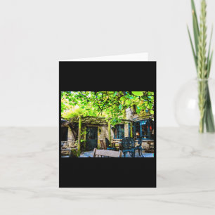 Charming Courtyard In The Cotswolds Painted In Vib Card