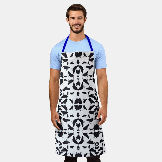 Charming crows with gifts apron (Worn)