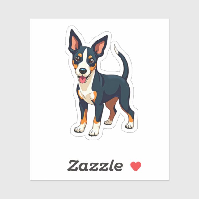 Charming Cubism Manchester Terrier Pup, Small (Sheet)