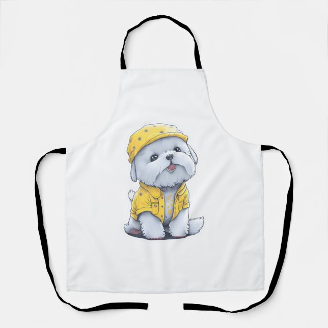 Charming cute dog  apron (Front)
