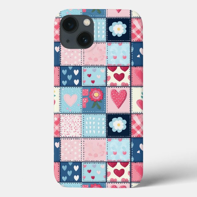 Charming Cute Patchwork Design  Case-Mate iPhone Case (Back)