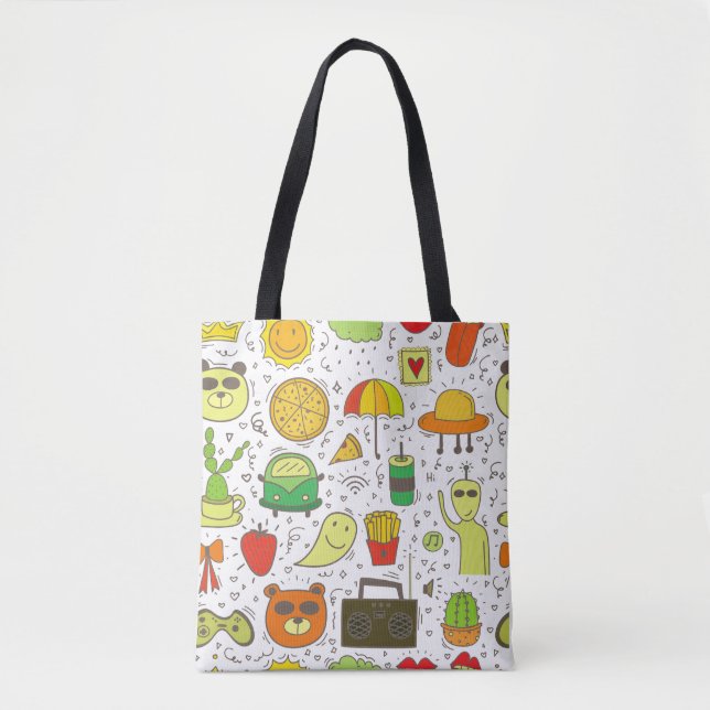Charming Cute Pattern Aesthetic Everyday Tote Bag (Front)