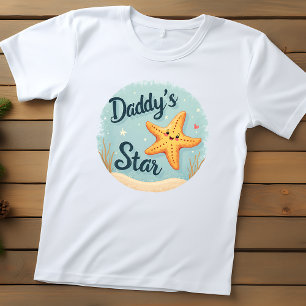 Charming "Daddy's Star" Starfish Toddler T-Shirt