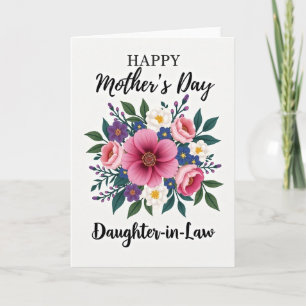 Charming Daughterinlaw Flower Card