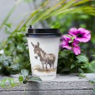 Charming Donkey Serenity, custom Paper Cups