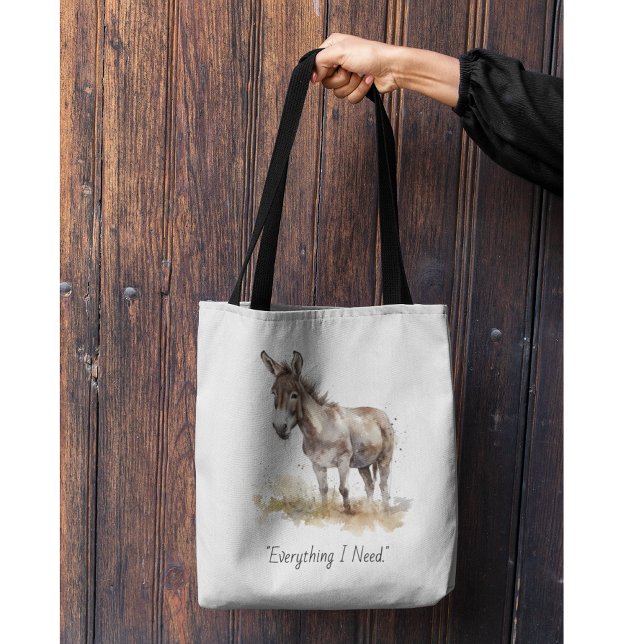Charming Donkey Serenity, custom Tote Bag (Creator Uploaded)