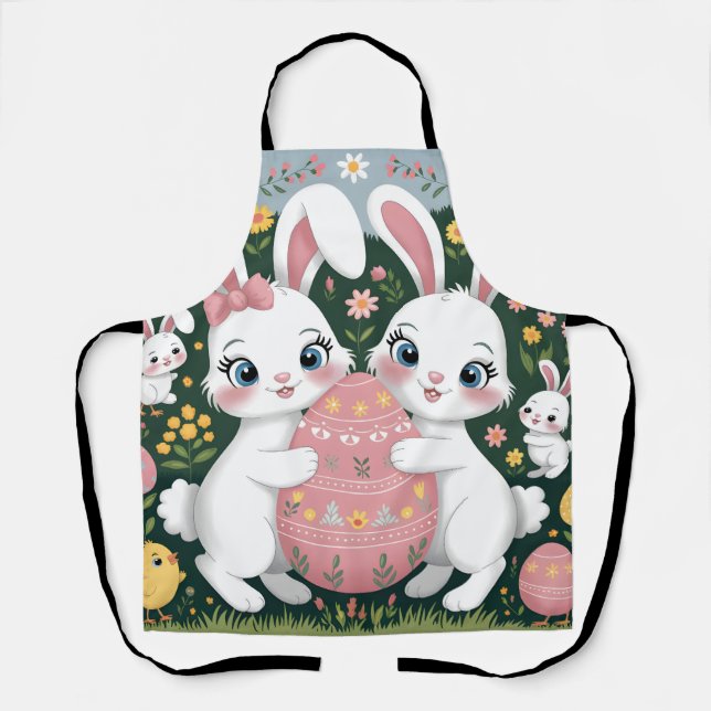Charming Easter Delight Apron (Front)