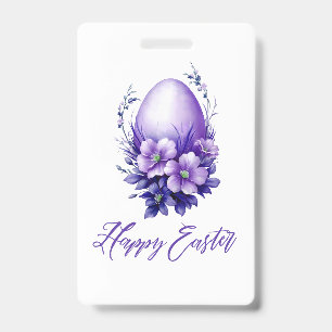 Charming Easter Egg ID Badge