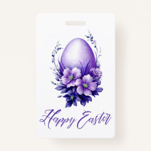 Charming Easter Egg ID Badge