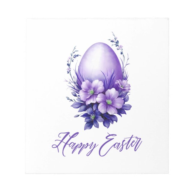Charming Easter Egg Notepad (Front)