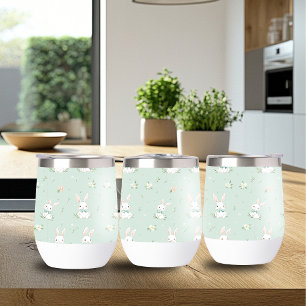 Charming Easter Pattern Wine Tumbler