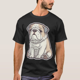 Charming English Bulldog: A Loyal Companion T-Shirt