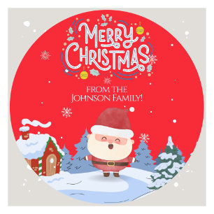 Charming Family Christmas Sticker