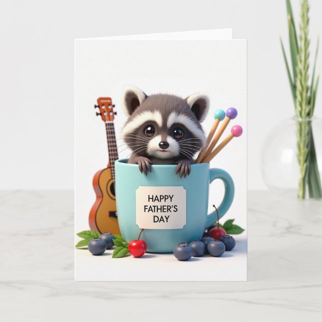 Charming Fathers Day Mug Card (Front)